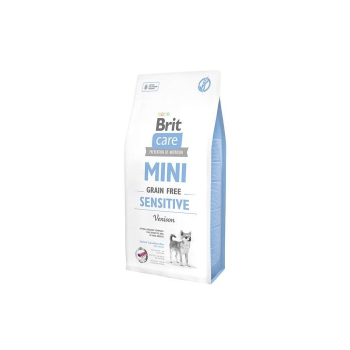 Brit Care Mini Sensitive 7KG - Crocchette Grain Free con Cervo per Cani Mini