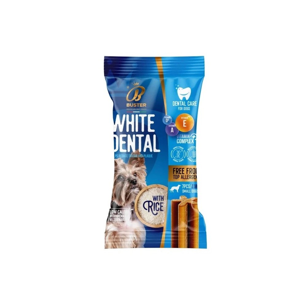 Caliendo Dental Stick Hypo White Dental Mais e Riso Naturale 7 pz 110 Gr | Zoopluto