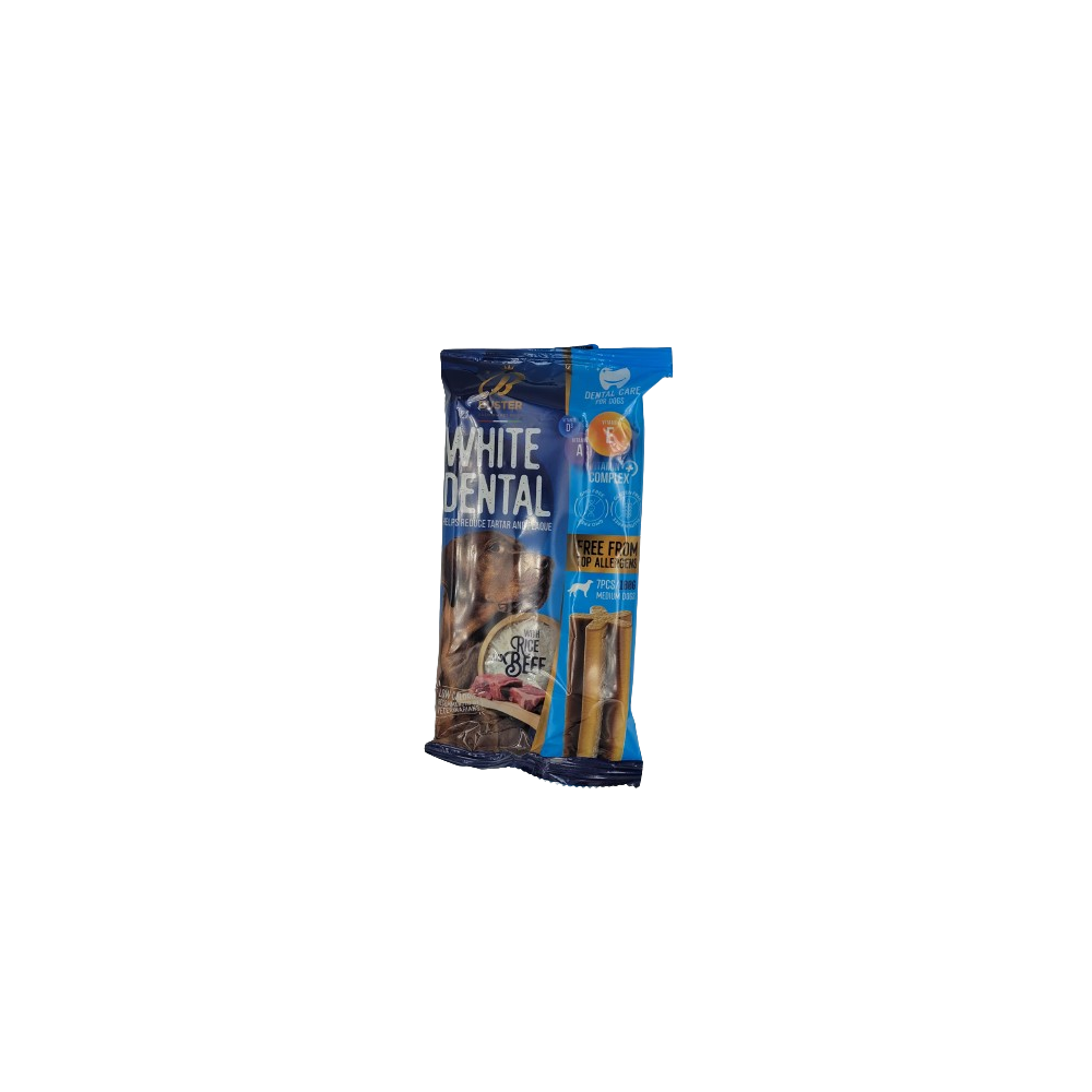 Caliendo Dental Stick Hypo White Dental Mais e Riso Manzo 7 pz 180 Gr | Zoopluto