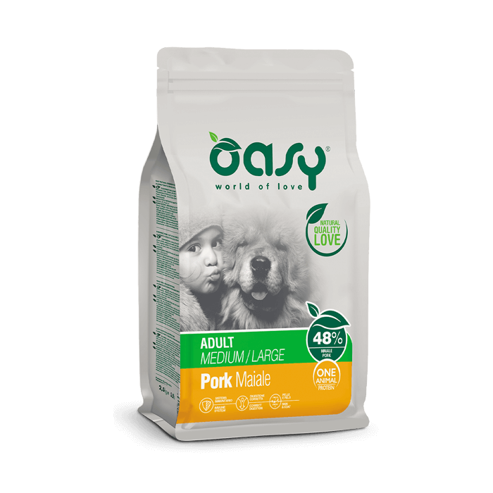 Oasy One Animal Protein Adult Medium/Large Maiale 2,5 Kg | Zoopluto