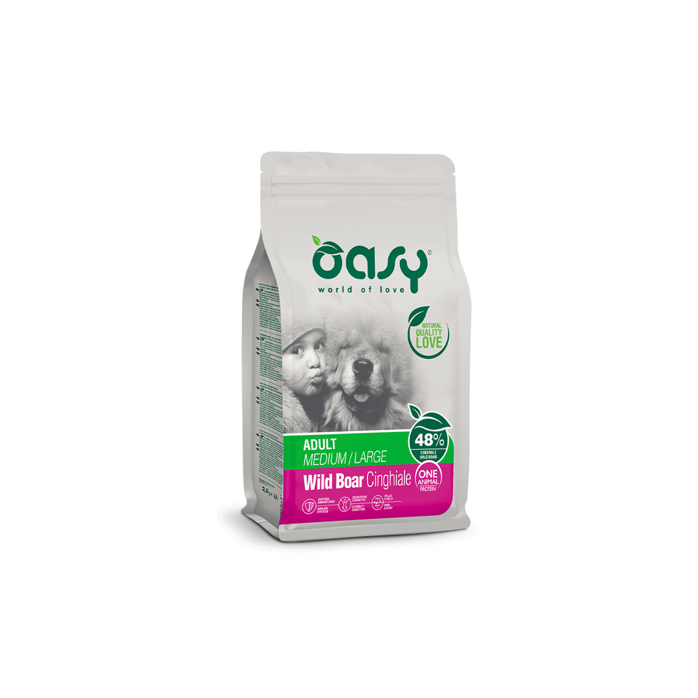 Oasy One Animal Protein Adult Medium/Large Cinghiale 2,5 Kg | Zoopluto