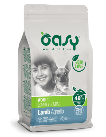 Oasy One Animal Protein Adult Small/Mini Agnello 800 g | Zoopluto