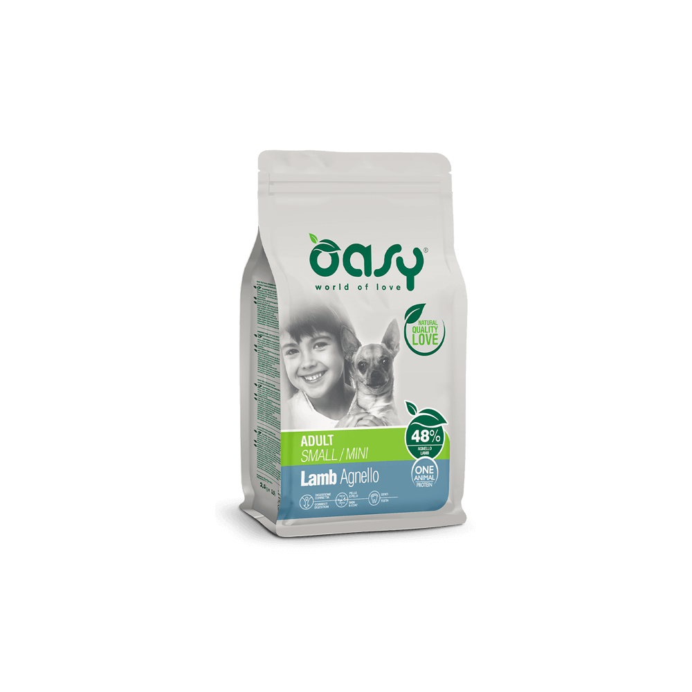 Oasy One Animal Protein Adult Small/Mini Agnello 800 g | Zoopluto