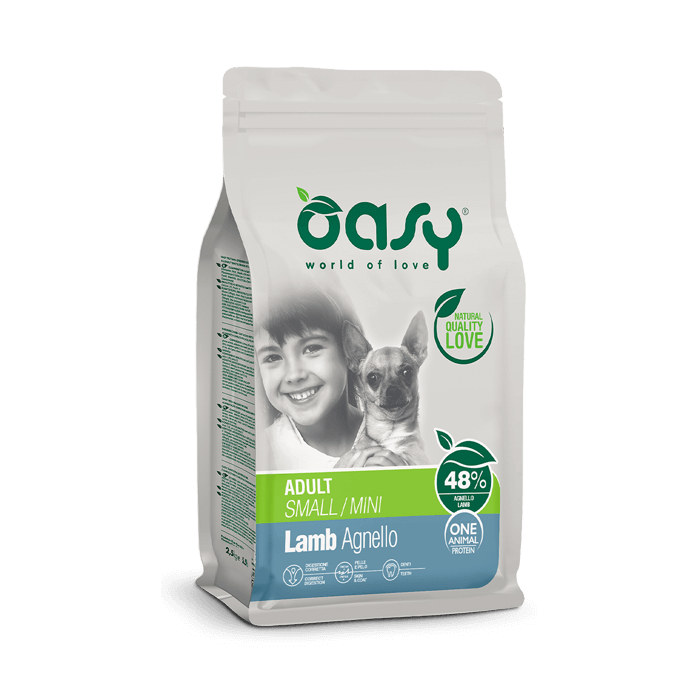 Oasy One Animal Protein Adult Small/Mini Agnello 800 g | Zoopluto