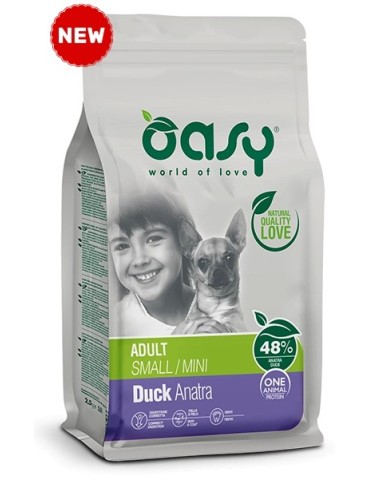 Oasy One Animal Protein Adult Small/Mini Anatra 800 g | Zoopluto