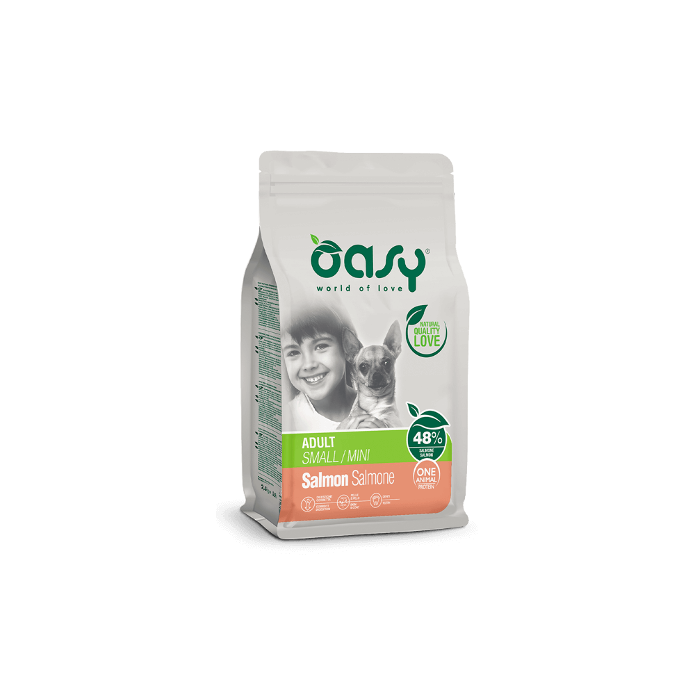Oasy One Animal Protein Adult Small/Mini Salmone 2,5 Kg | Zoopluto