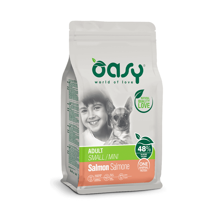 Oasy One Animal Protein Adult Small/Mini Salmone 2,5 Kg | Zoopluto