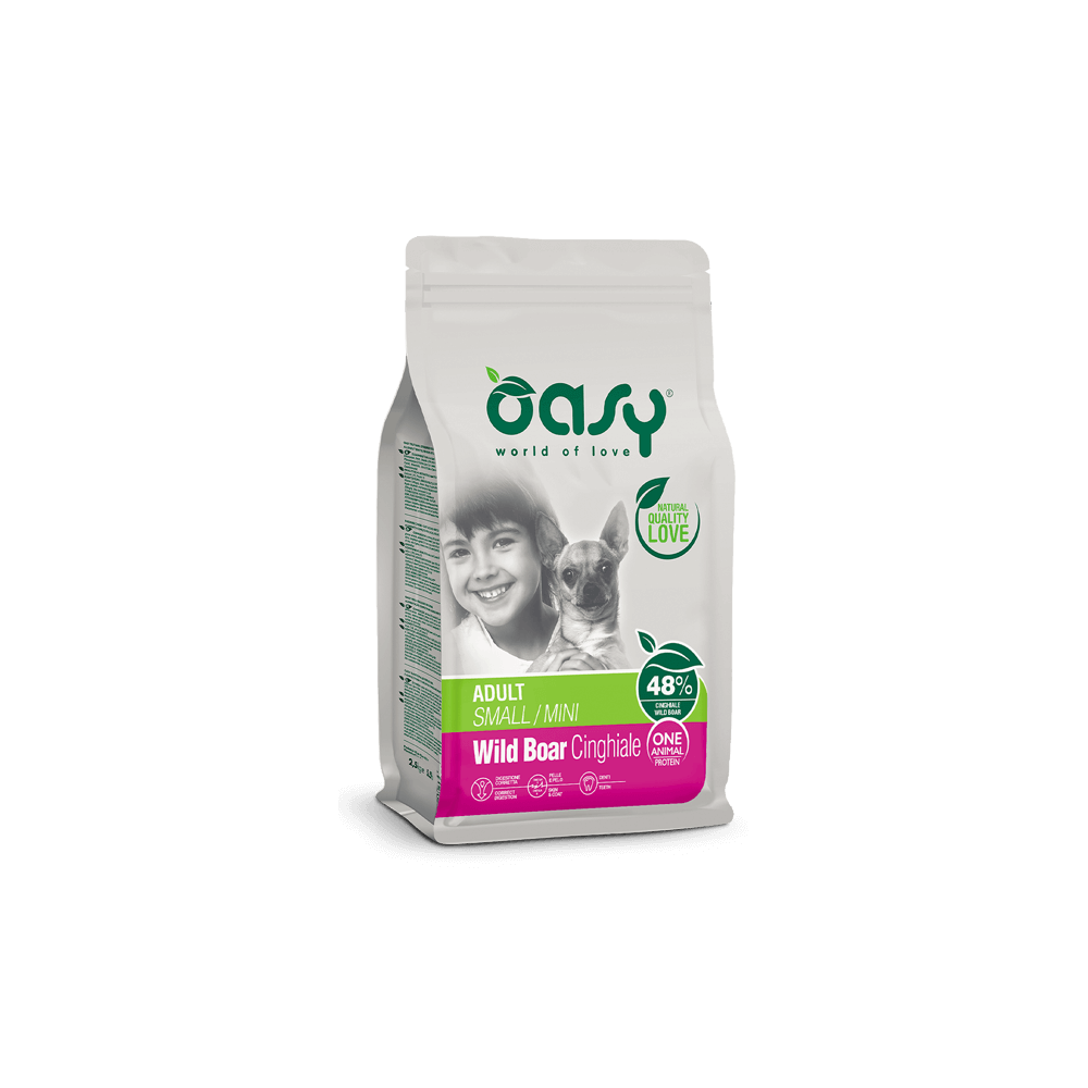 Oasy One Animal Protein Adult Small/Mini Cinghiale 800 g | Zoopluto