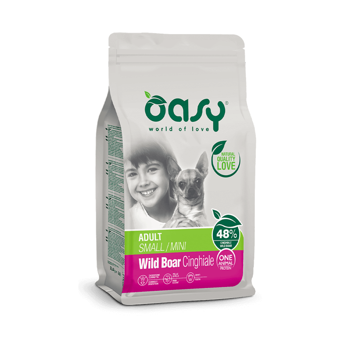 Oasy One Animal Protein Adult Small/Mini Cinghiale 800 g | Zoopluto