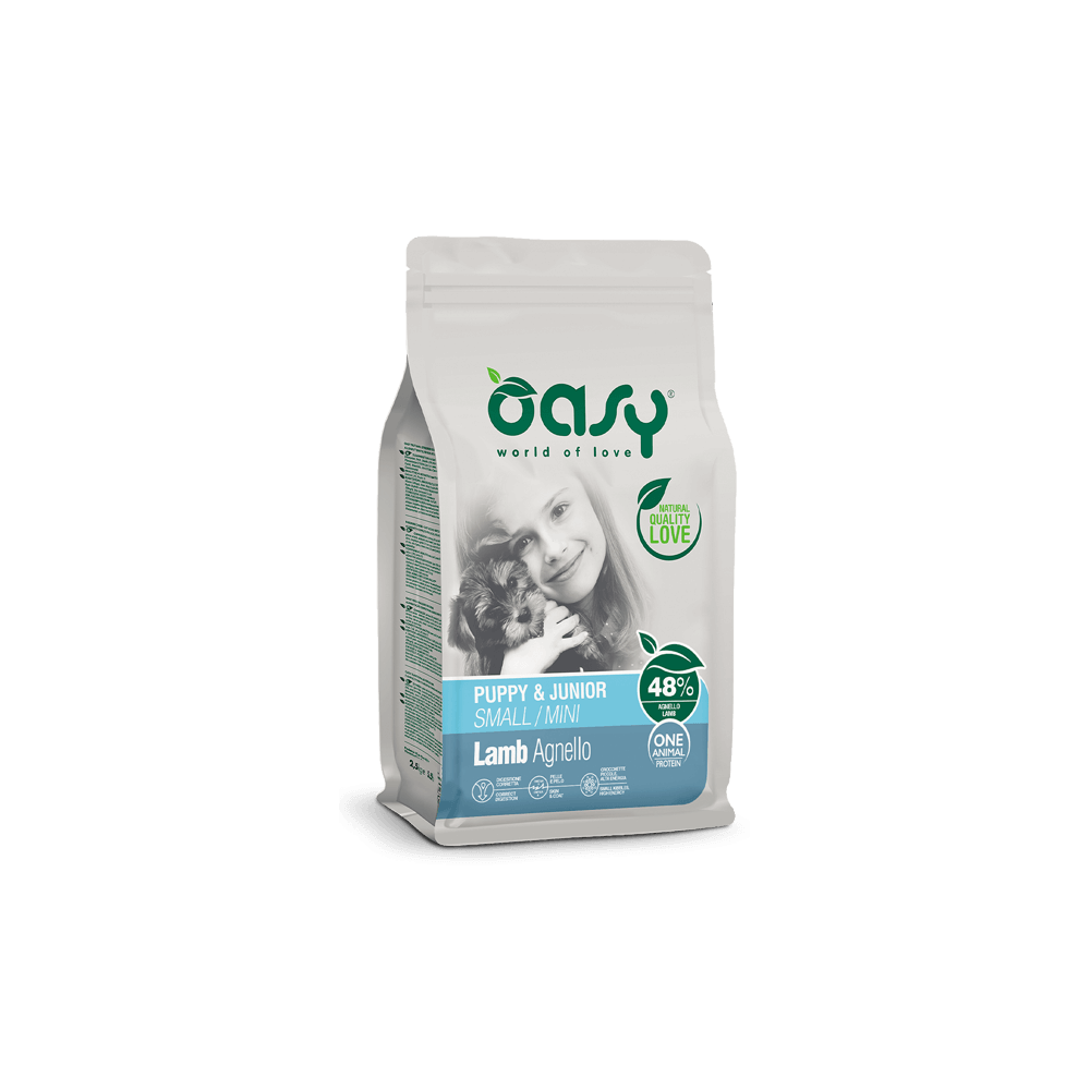 Oasy One Animal Protein Puppy & Junior Small/Mini Agnello 2,5 Kg | Zoopluto