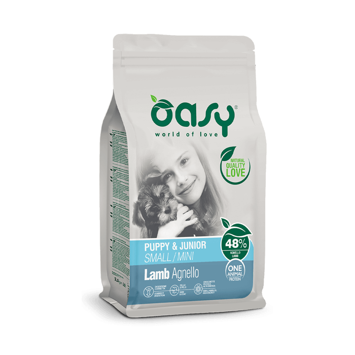 Oasy One Animal Protein Puppy & Junior Small/Mini Agnello 2,5 Kg | Zoopluto