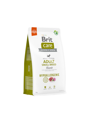 Brit Care Hypo Adult Small Agnello 7 KG - Crocchette Ipoallergeniche per Cani Mini
