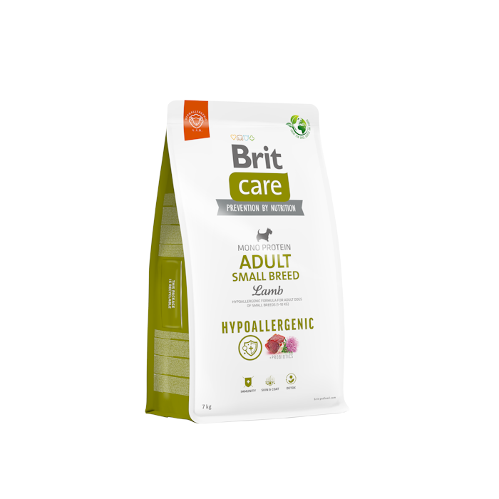 Brit Care Hypo Adult Small Agnello 7 KG - Crocchette Ipoallergeniche per Cani Mini