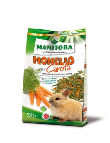 Monello Pellet Carota Grain Free Conigli 900 g | Zoopluto