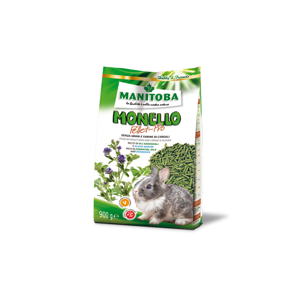 Monello Pellet Pro Grain Free Conigli 900 g | Zoopluto