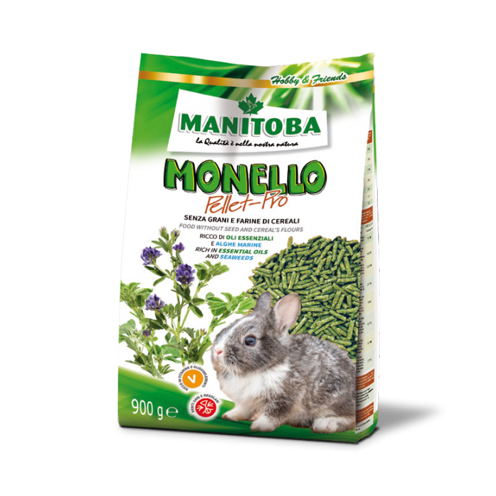 Monello Pellet Pro Grain Free Conigli 900 g | Zoopluto