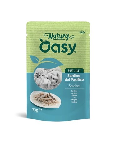Oasy Natury Soft Jelly Sardine 70 g | Zoopluto