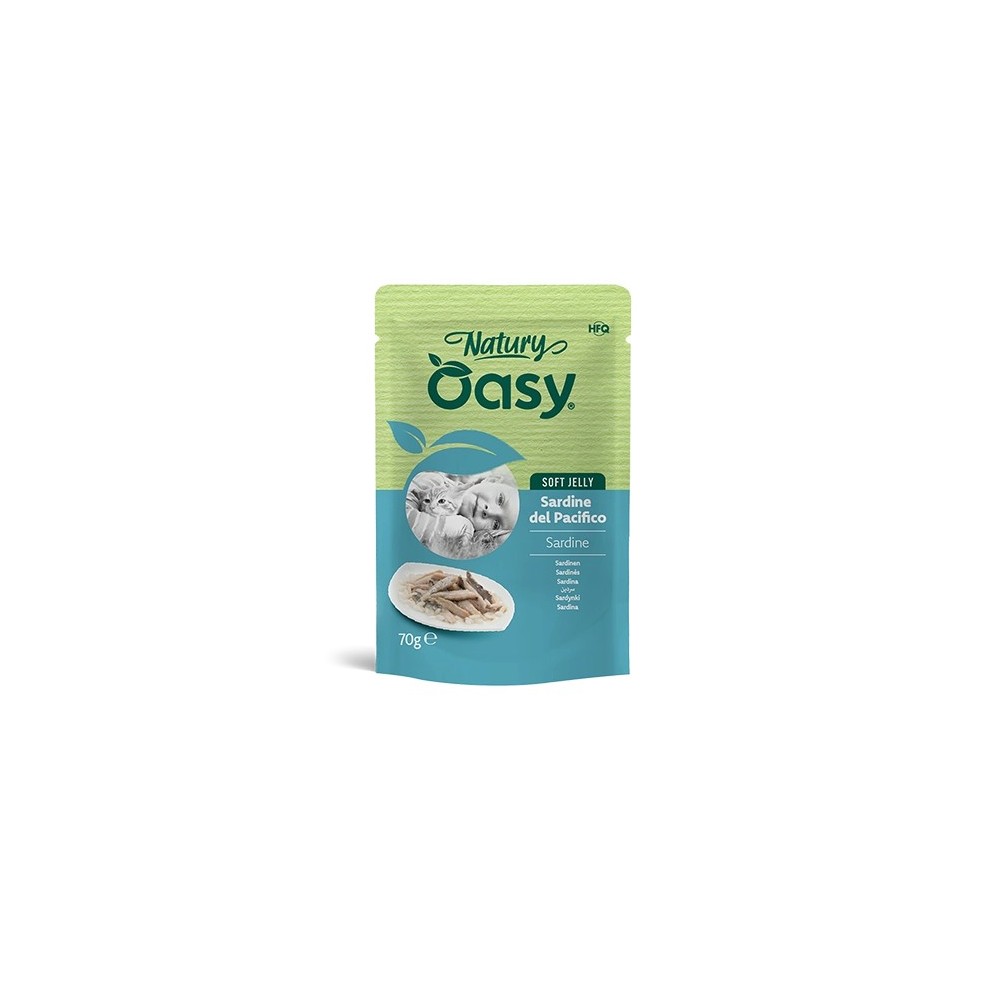 Oasy Natury Soft Jelly Sardine 70 g | Zoopluto