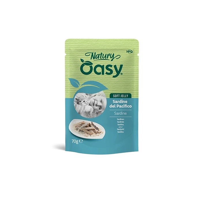Oasy Natury Soft Jelly Sardine 70 g | Zoopluto