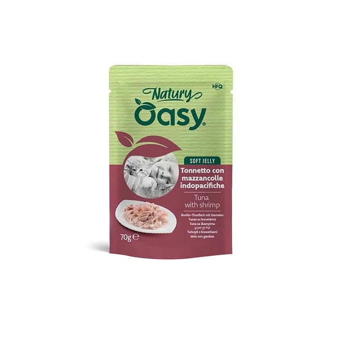 Oasy Natury Tonnetto e Mazzancolle 70 g | Zoopluto