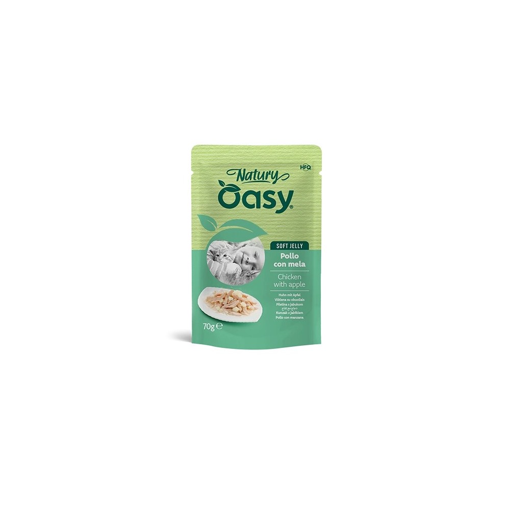 Oasy Natury Soft Jelly Pollo e Mela 70 g | Zoopluto