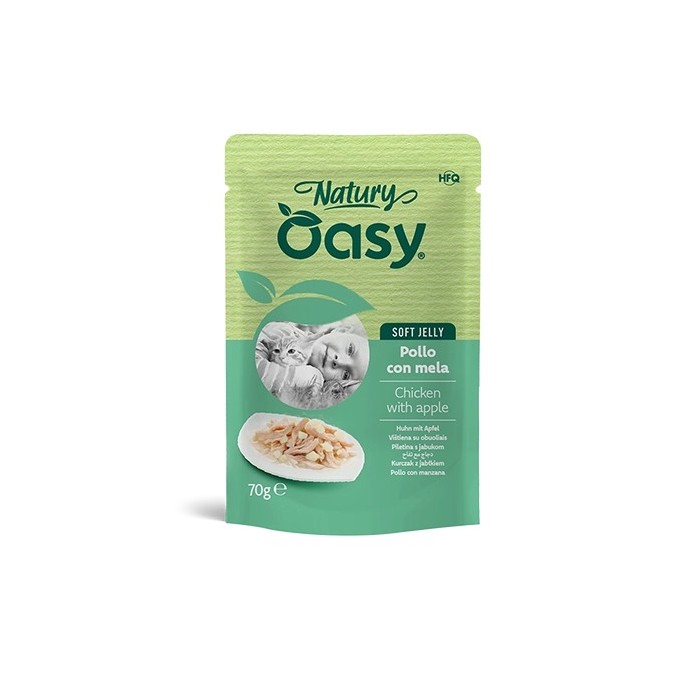 Oasy Natury Soft Jelly Pollo e Mela 70 g | Zoopluto