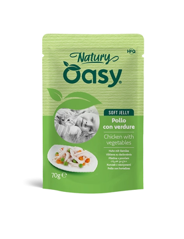 Oasy Natury Soft Jelly Pollo e Verdure 70 g | Zoopluto