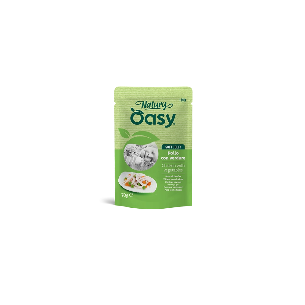 Oasy Natury Soft Jelly Pollo e Verdure 70 g | Zoopluto