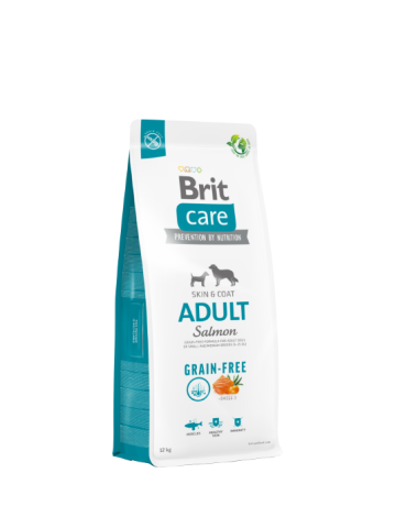 Brit Care Grain Free Adult Salmone & Patate 12 KG - Crocchette senza cereali per cani adulti
