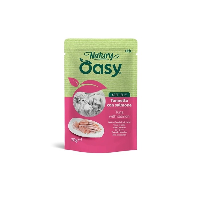 Oasy Natury Tonnetto con Salmone 70 g | Zoopluto