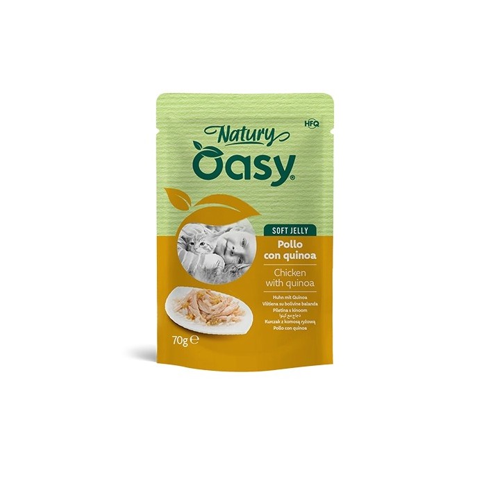 Oasy Natury Soft Jelly Pollo e Quinoa 70 g | Zoopluto