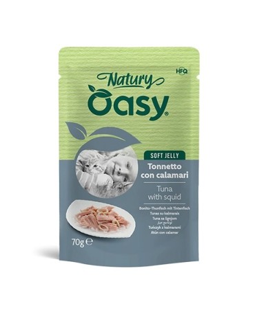 Oasy Natury Tonnetto con Calamari 70 g | Zoopluto