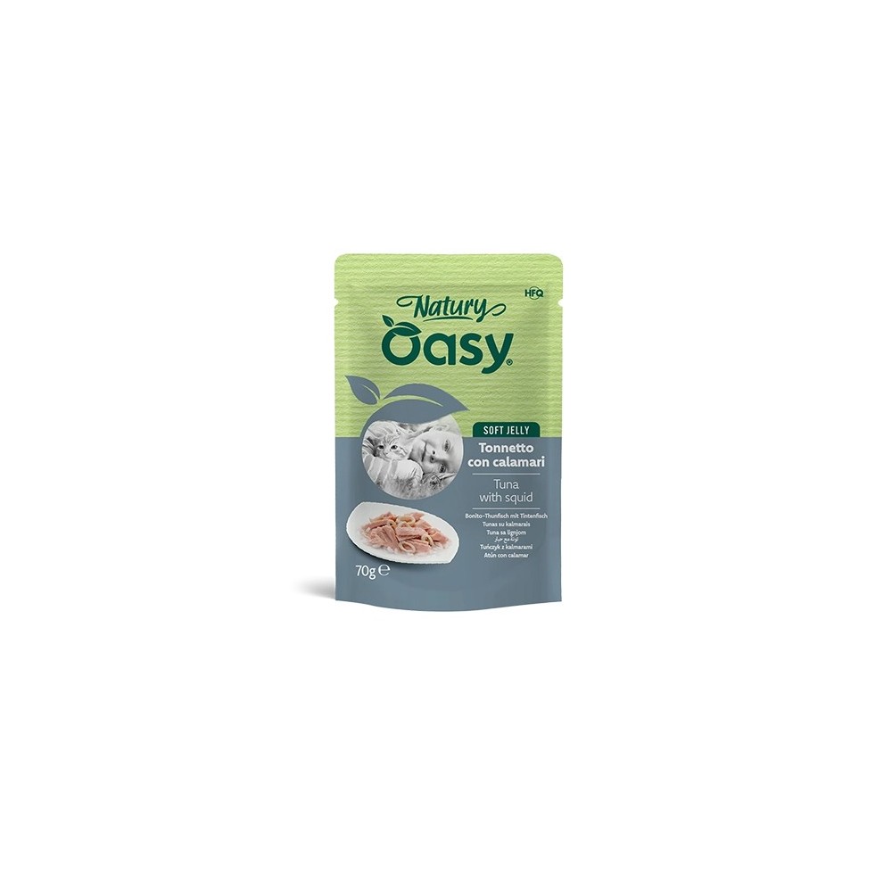 Oasy Natury Tonnetto con Calamari 70 g | Zoopluto