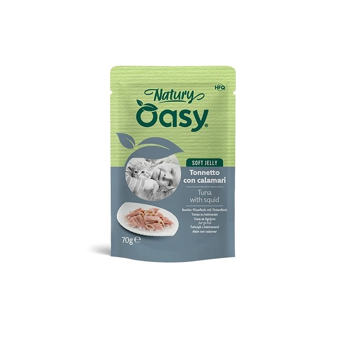 Oasy Natury Tonnetto con Calamari 70 g | Zoopluto