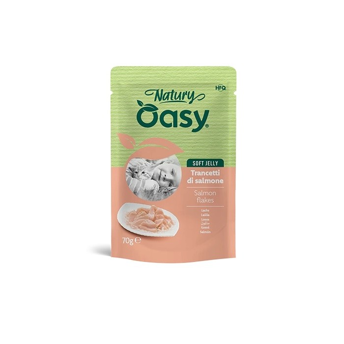 Oasy Natury Trancetti di Salmone 70 g | Zoopluto