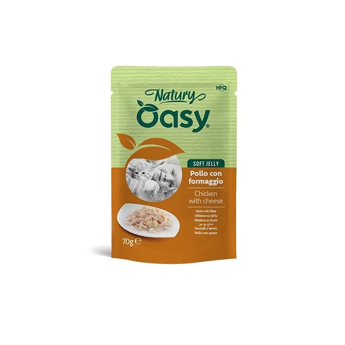 Oasy Natury Pollo con Formaggio 70 g | Zoopluto