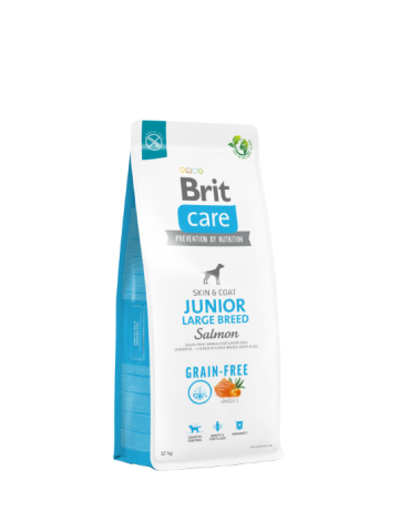 Brit Care Grain Free Junior Large Salmone 3 KG - Crocchette senza cereali per cuccioli grandi