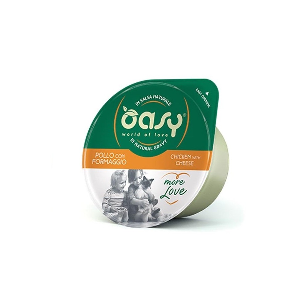 Oasy More Love Pollo e Formaggio 70 g | Zoopluto