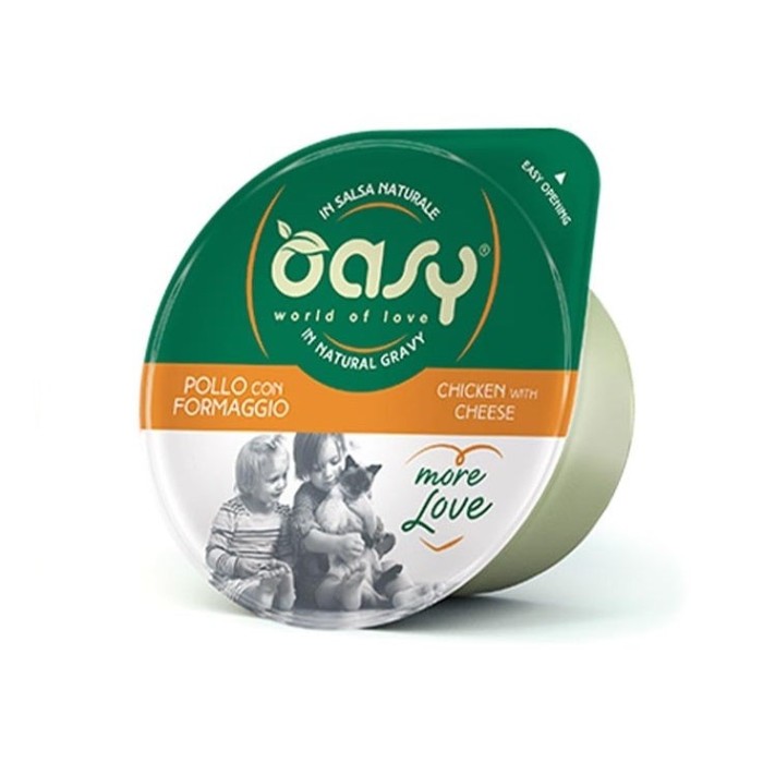 Oasy More Love Pollo e Formaggio 70 g | Zoopluto
