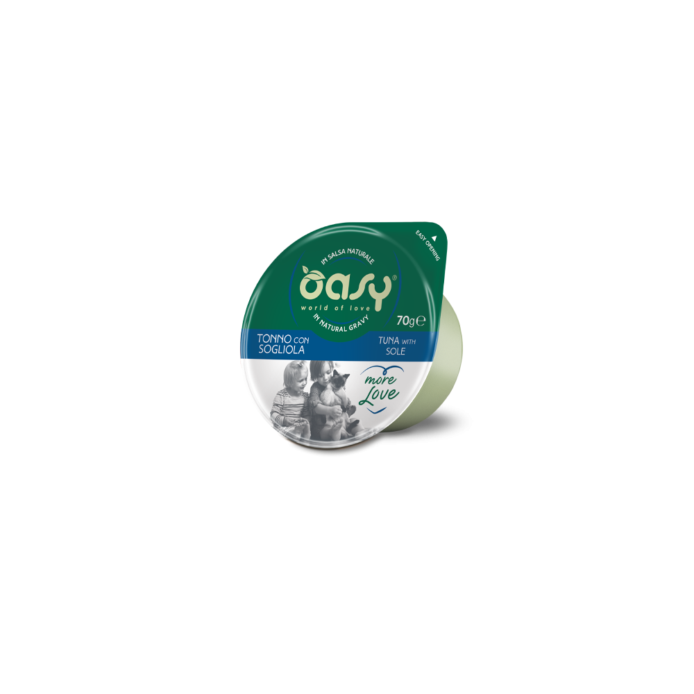 Oasy More Love Tonno con Sogliola 70 g | Zoopluto