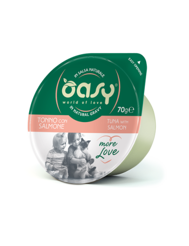 Oasy More Love Tonno con Salmone 70 g | Zoopluto