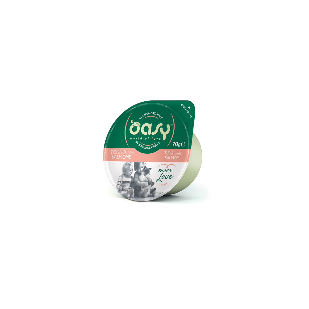 Oasy More Love Tonno con Salmone 70 g | Zoopluto