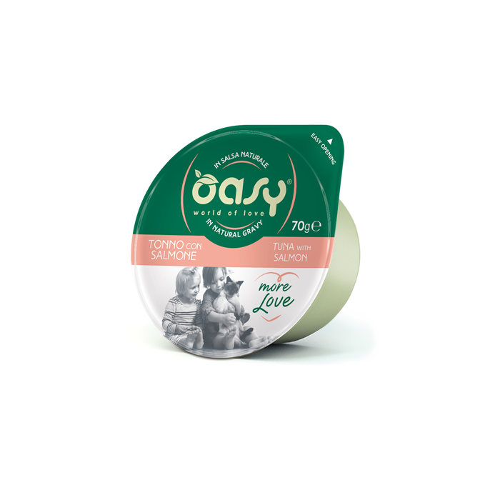 Oasy More Love Tonno con Salmone 70 g | Zoopluto