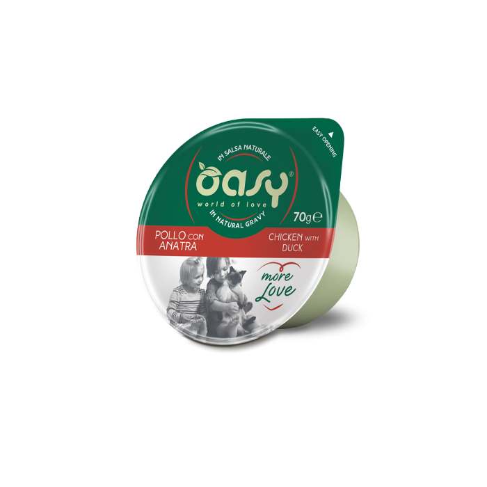 Oasy More Love Pollo con Anatra 70 g | Zoopluto