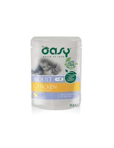 Oasy Bocconcini Adult Pollo Gatto 85 g | Zoopluto