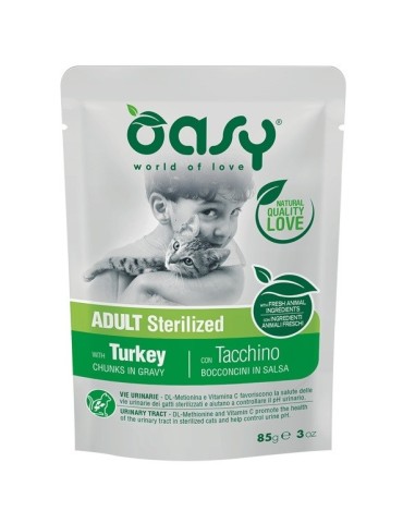 Oasy Bocconcini Sterilized Tacchino 85 g | Zoopluto