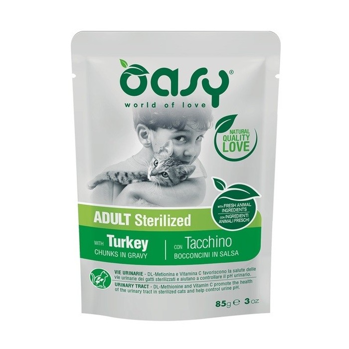 Oasy Bocconcini Sterilized Tacchino 85 g | Zoopluto