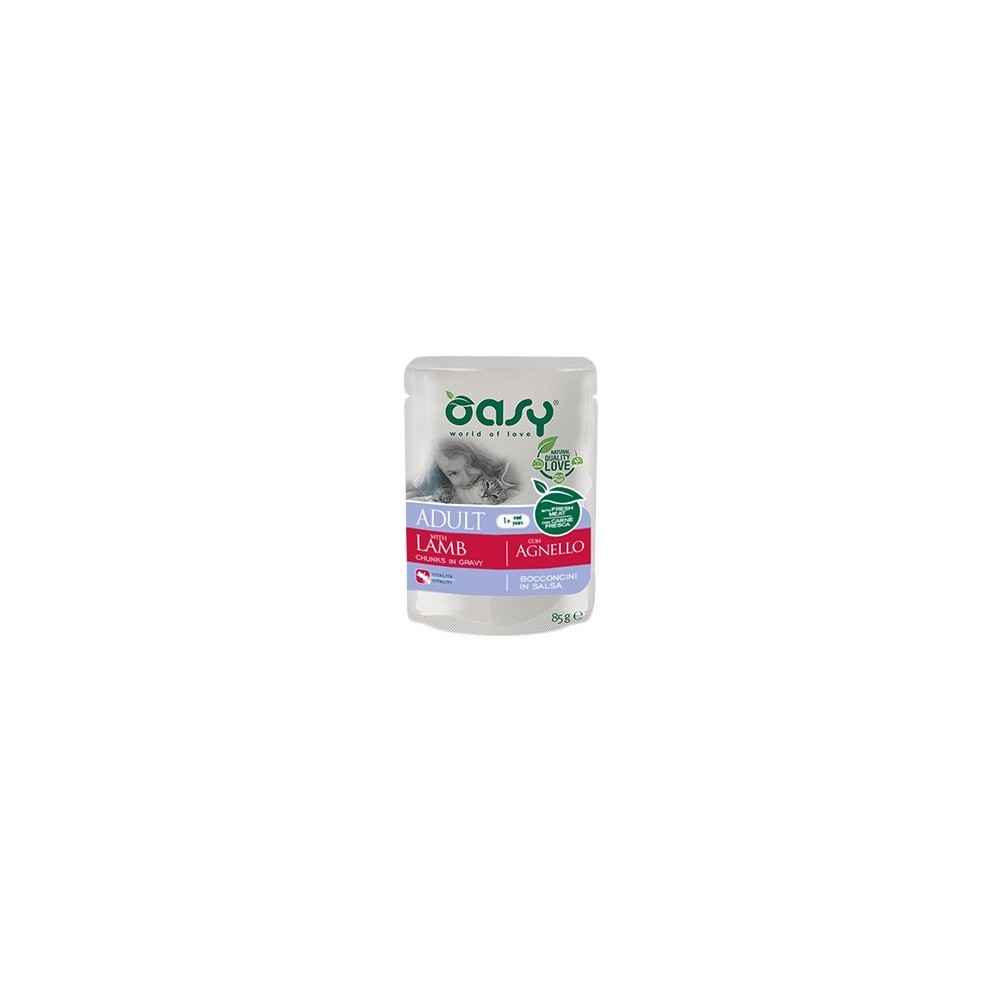 Oasy Bocconcini Adult Agnello Gatto 85 g | Zoopluto