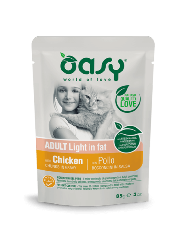 Oasy Bocconcini Light Pollo Gatto 85 g | Zoopluto