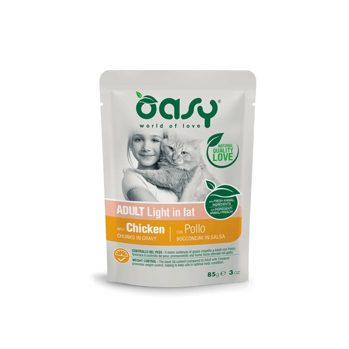 Oasy Bocconcini Light Pollo Gatto 85 g | Zoopluto